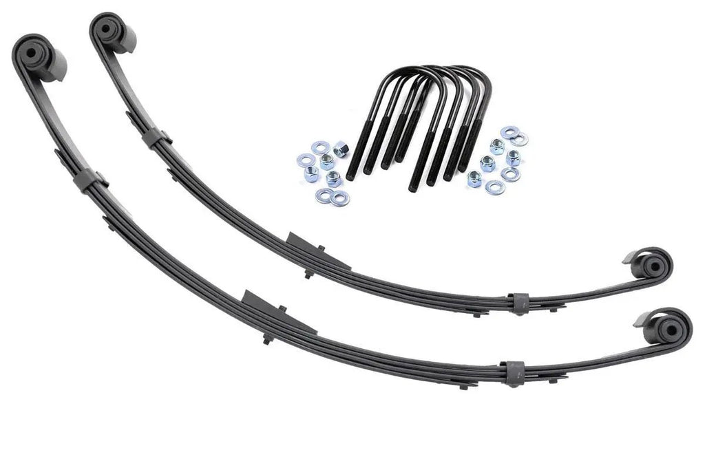 Rear Leaf Springs | Military Wrap | 4" Lift| Pair | Jeep Wrangler YJ (87-95) by Rough Country