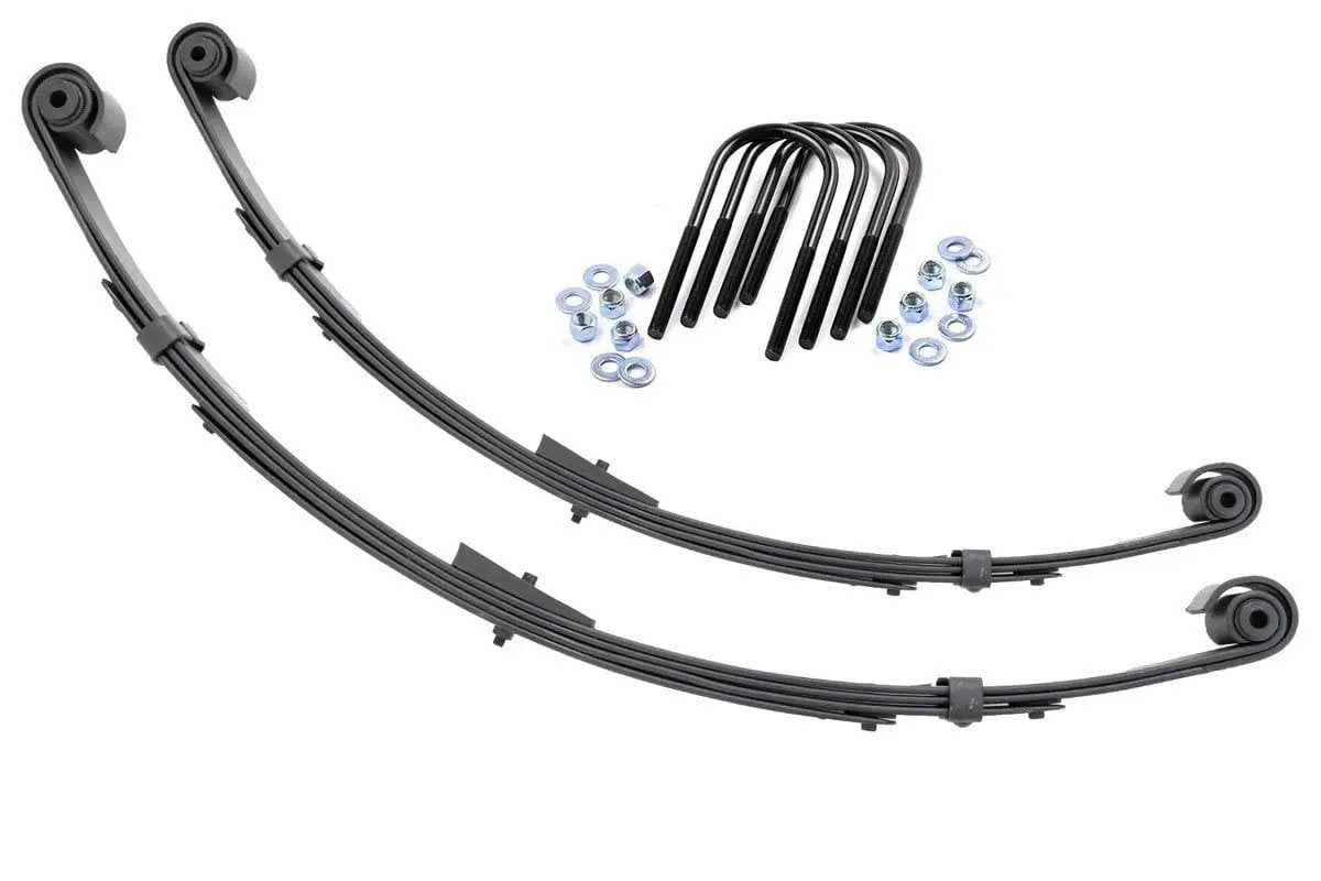 Rear Leaf Springs | Military Wrap | 4" Lift| Pair | Jeep Wrangler YJ (87-95) by Rough Country