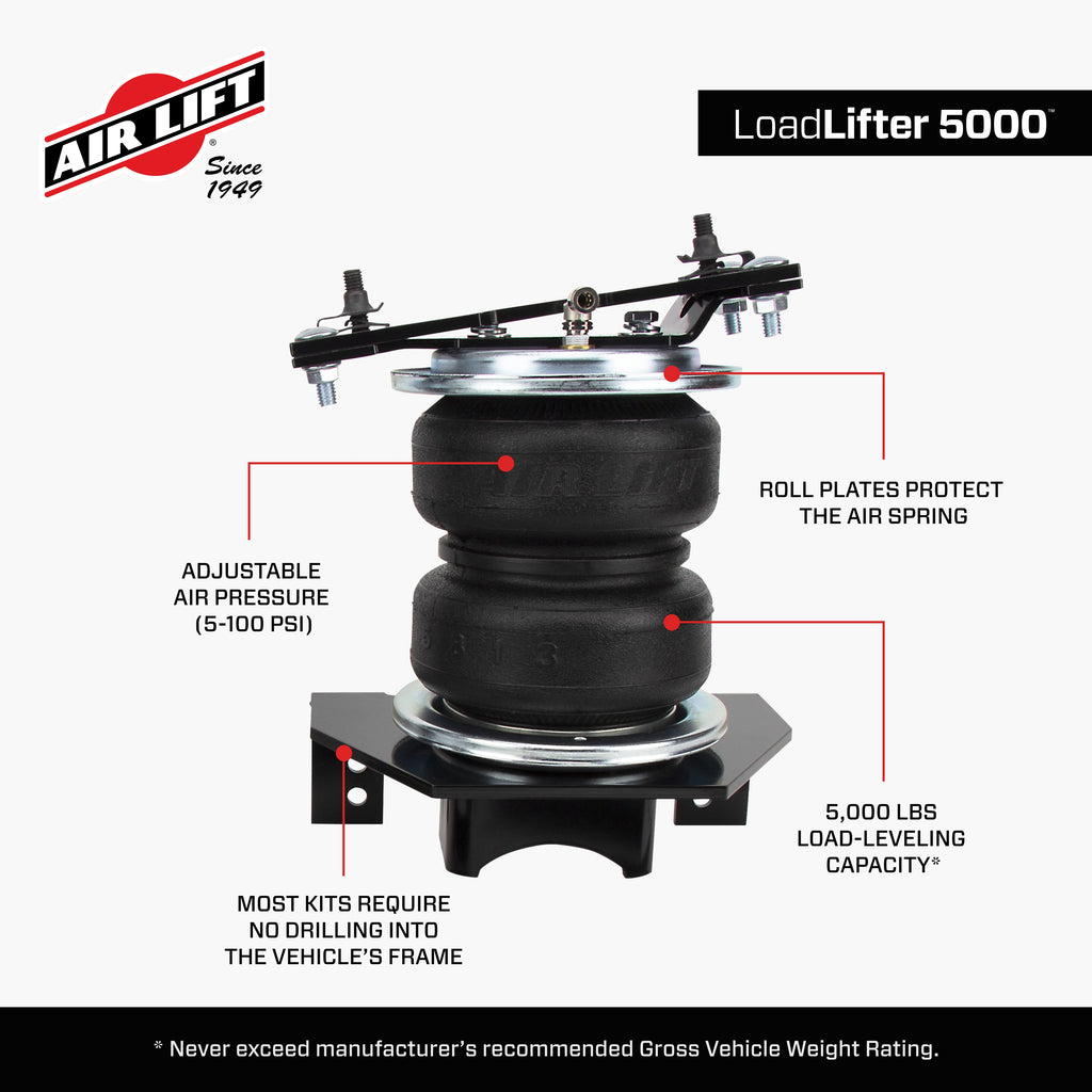 LoadLifter 5000; Leaf Spring Leveling Kit by Air Lift