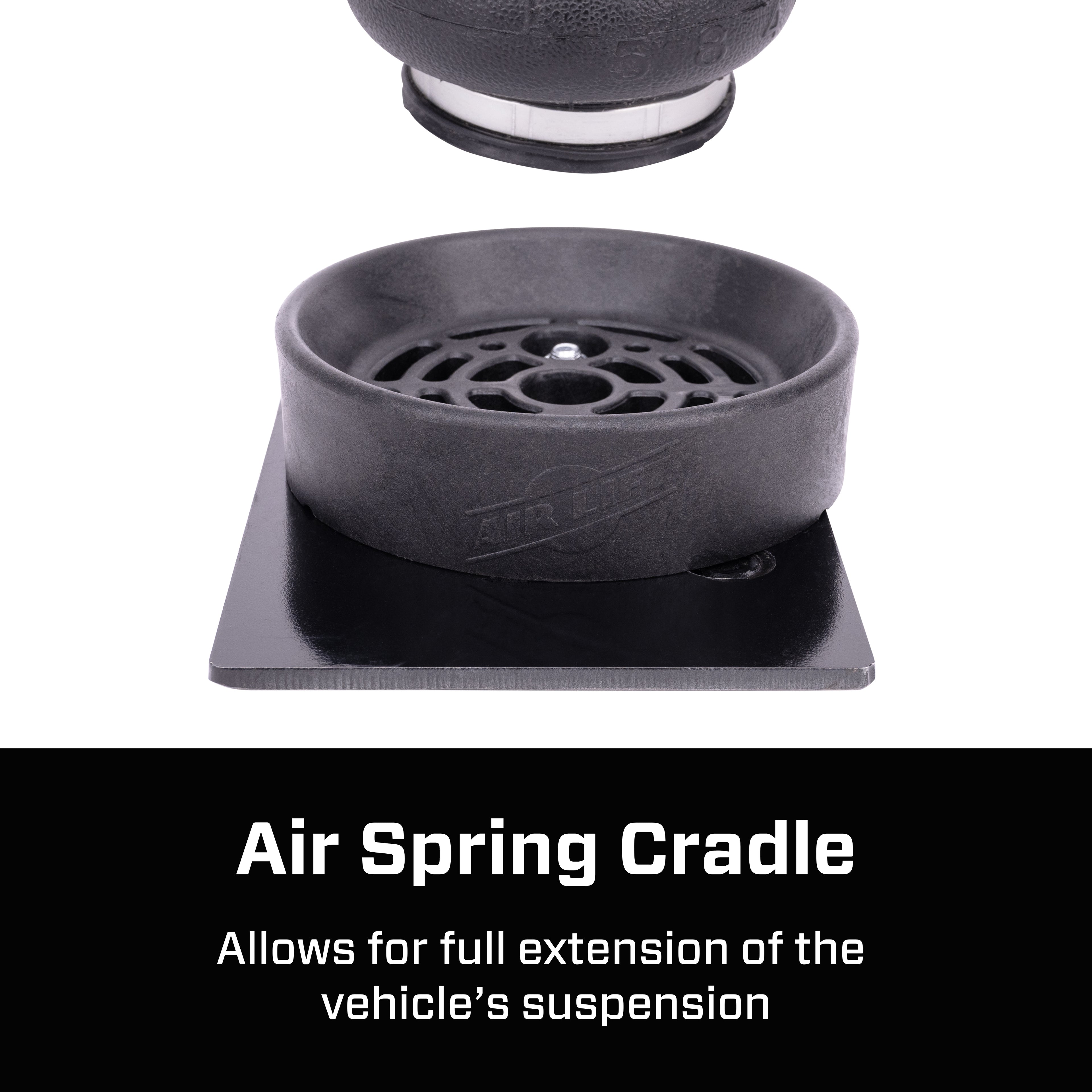 LoadLifter air spring kit with Universal Air Spring Cradle-57415 by Air Lift