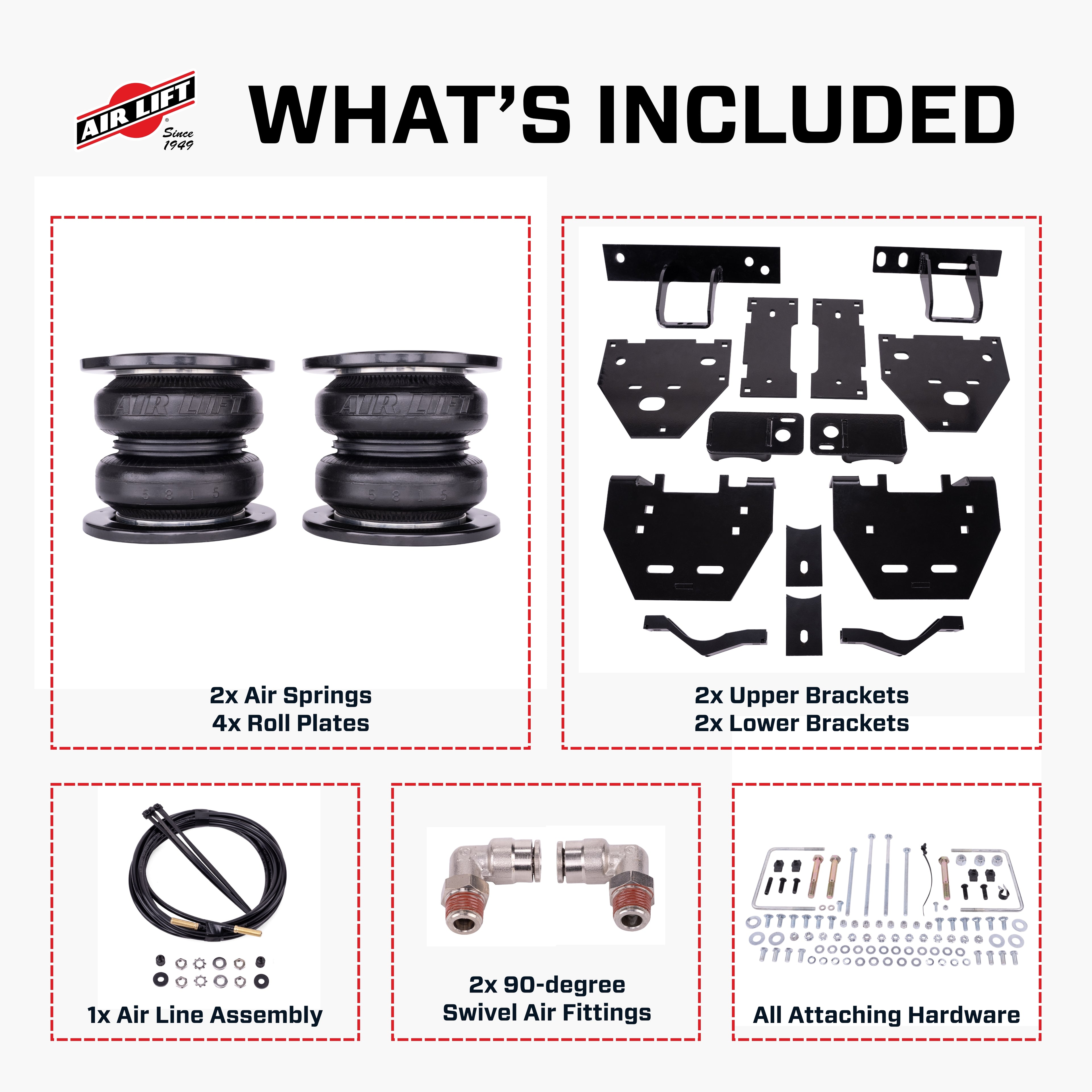 LoadLifter 7500 XL Ultimate air spring kit for the 23-25 Ford F-450 4WD - 57579 by Air Lift