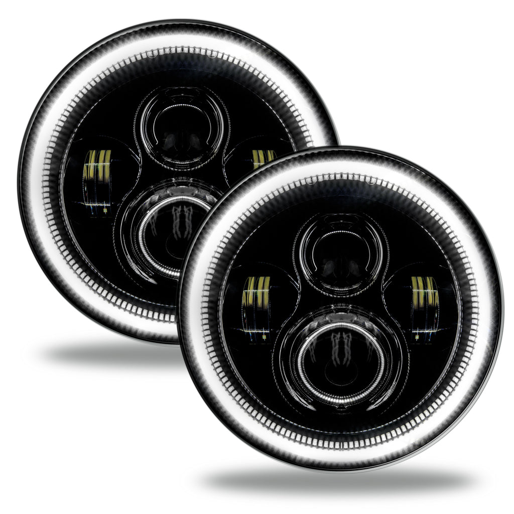 ORACLE Lighting 7" High Powered LED Headlights - Black Bezel by Oracle Lighting