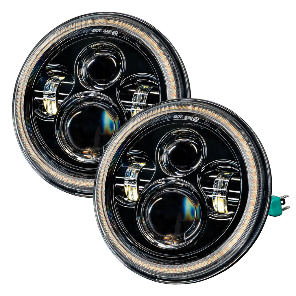ORACLE Lighting 2007-2018 Jeep Wrangler JK Switchback LED Halo Headlights by Oracle Lighting