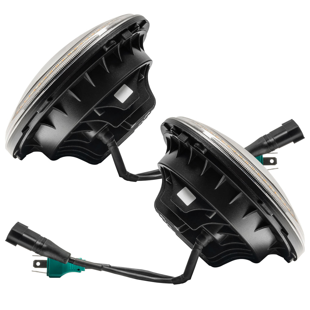 ORACLE Lighting 2007-2018 Jeep Wrangler JK Switchback LED Halo Headlights by Oracle Lighting