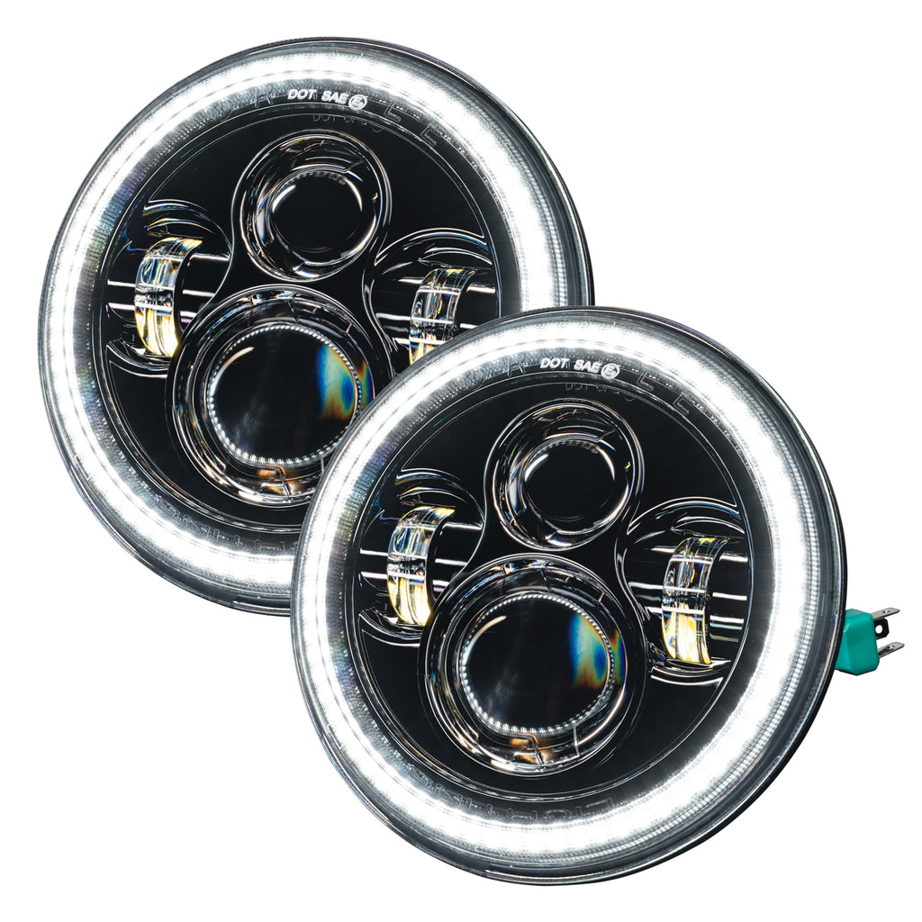 ORACLE Lighting 2007-2018 Jeep Wrangler JK Switchback LED Halo Headlights by Oracle Lighting