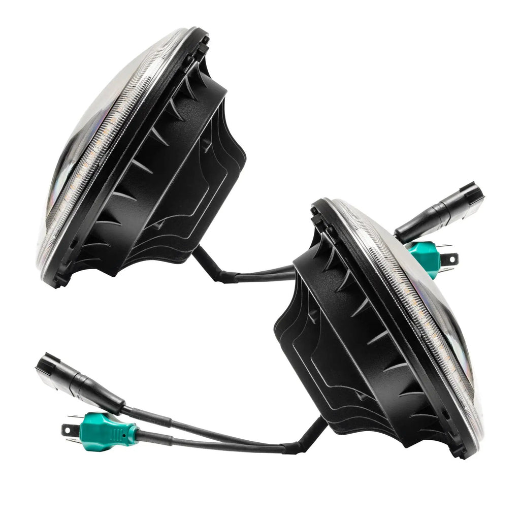 ORACLE Lighting 2007-2018 Jeep Wrangler JK Switchback LED Halo Headlights by Oracle Lighting