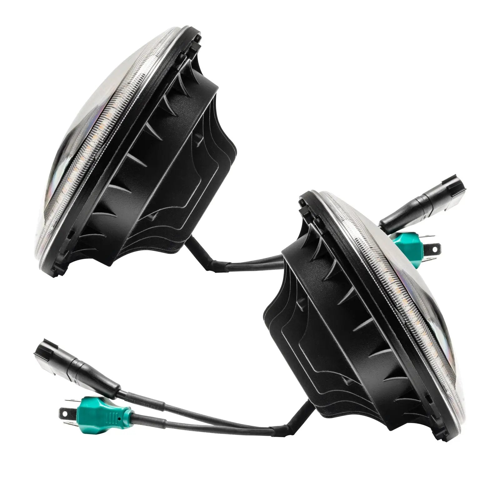 ORACLE Lighting 2007-2018 Jeep Wrangler JK Switchback LED Halo Headlights by Oracle Lighting