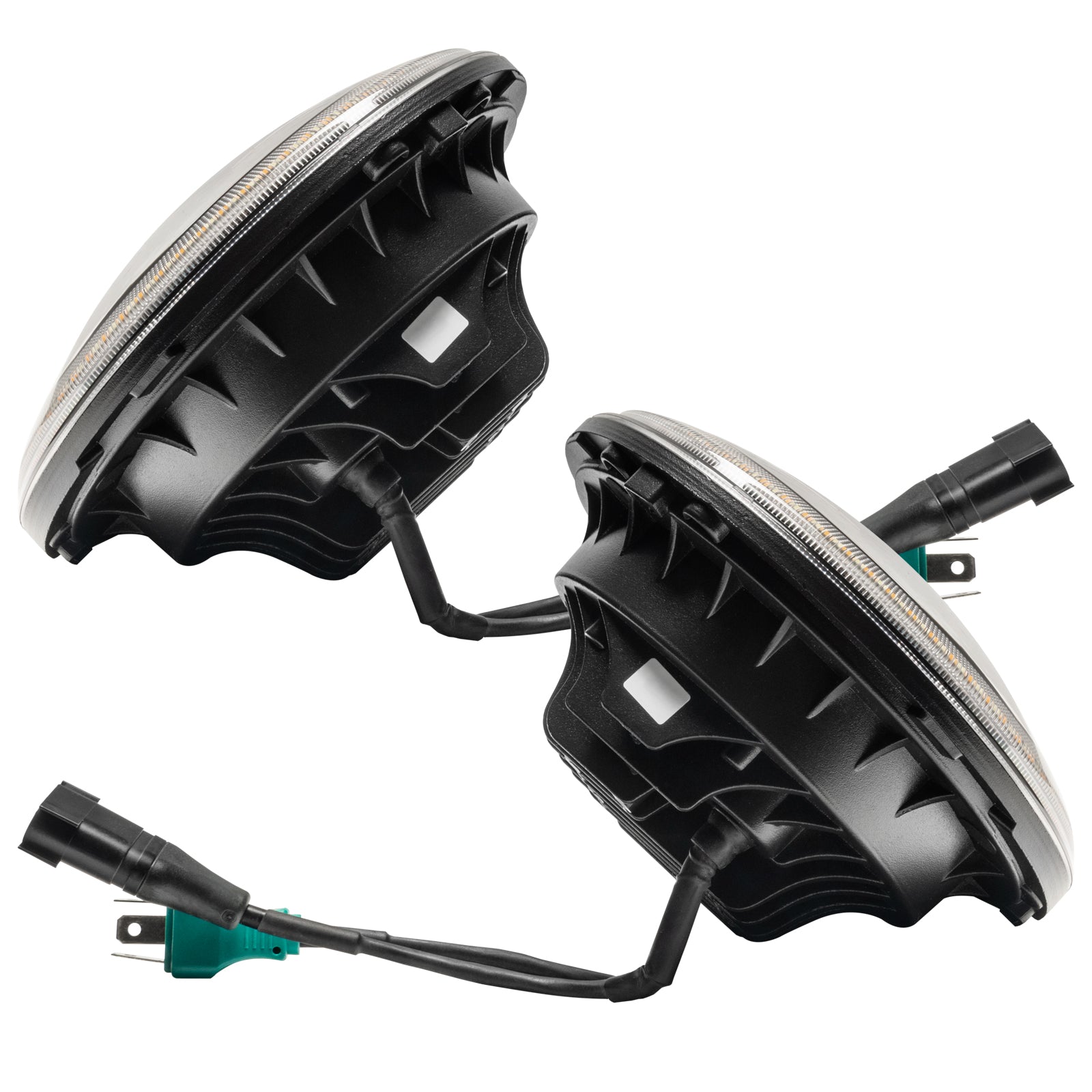 ORACLE Lighting 2007-2018 Jeep Wrangler JK Switchback LED Halo Headlights by Oracle Lighting