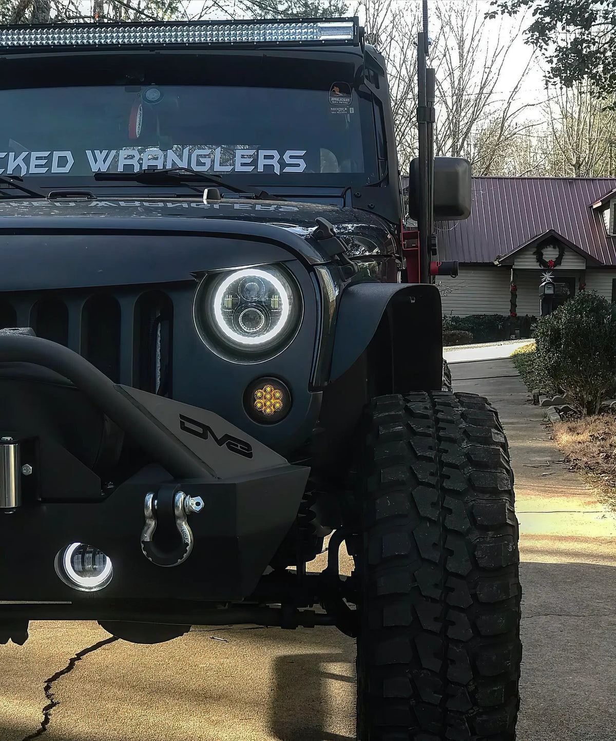ORACLE Lighting 2007-2018 Jeep Wrangler JK Switchback LED Halo Headlights by Oracle Lighting