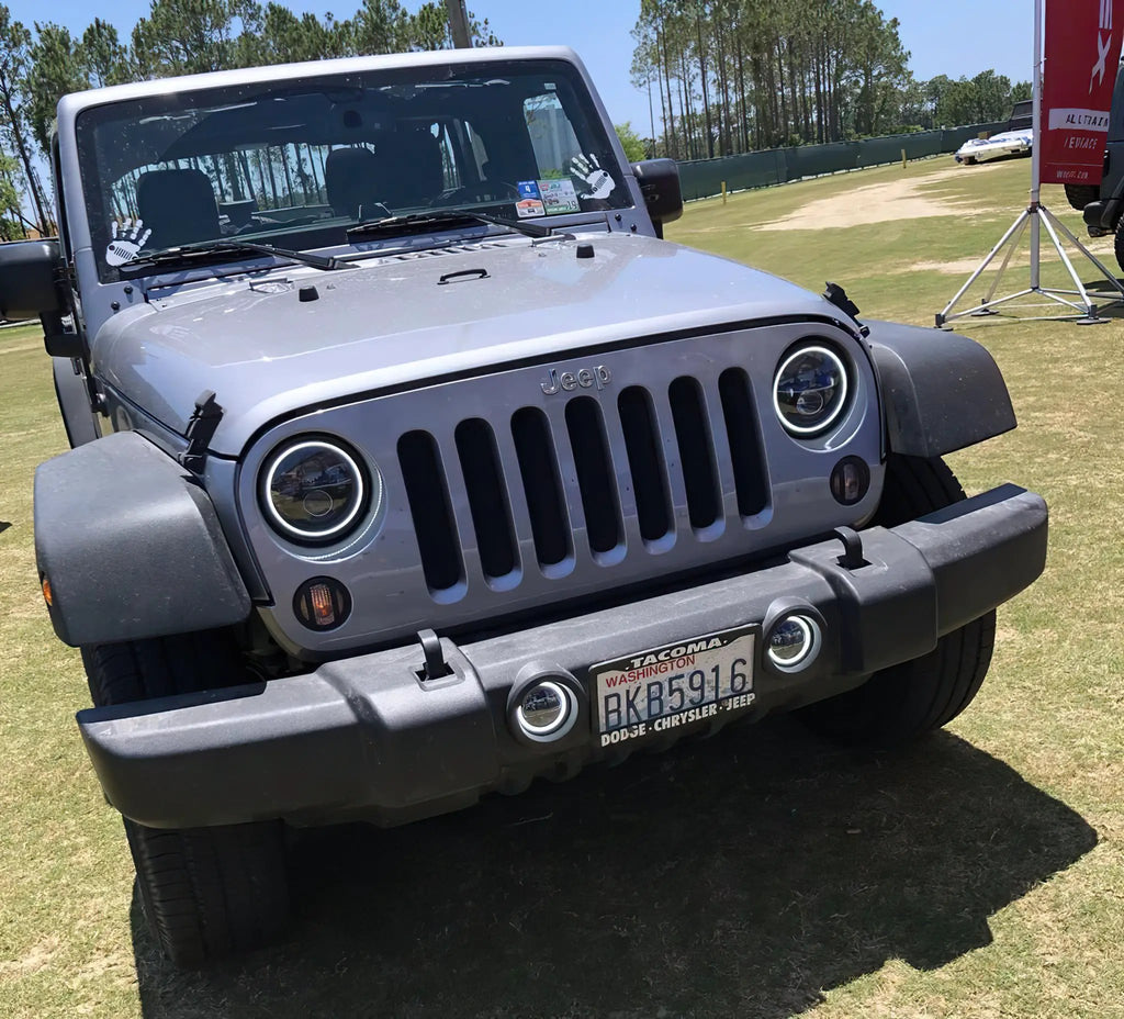 ORACLE Lighting 2007-2018 Jeep Wrangler JK Switchback LED Halo Headlights by Oracle Lighting