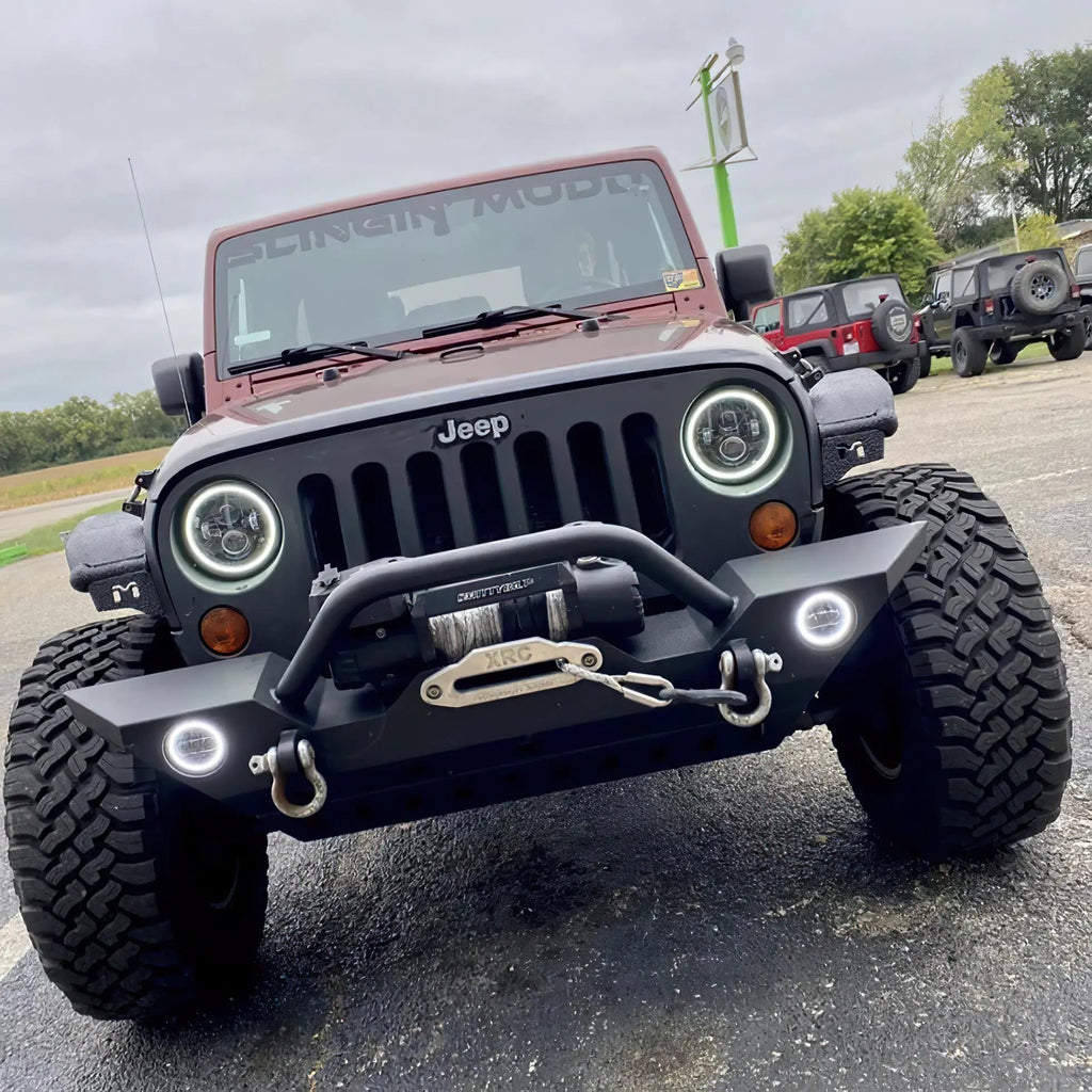 ORACLE Lighting 2007-2018 Jeep Wrangler JK Switchback LED Halo Headlights by Oracle Lighting