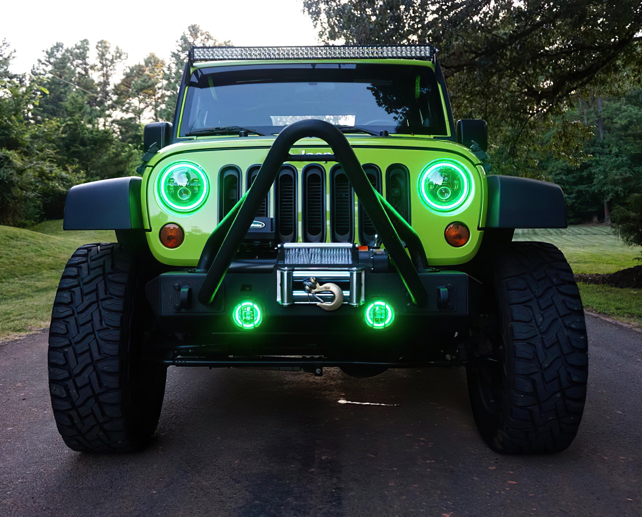 7" High Powered LED Headlights - Black Bezel - Dynamic ColorSHIFT by Oracle Lighting