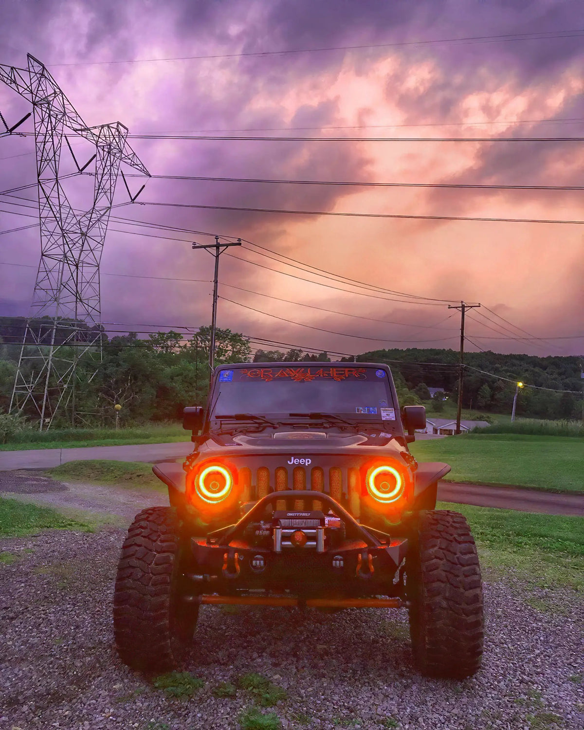 7" High Powered LED Headlights - Black Bezel - Dynamic ColorSHIFT by Oracle Lighting