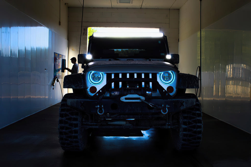 7" High Powered LED Headlights - Black Bezel - Dynamic ColorSHIFT by Oracle Lighting