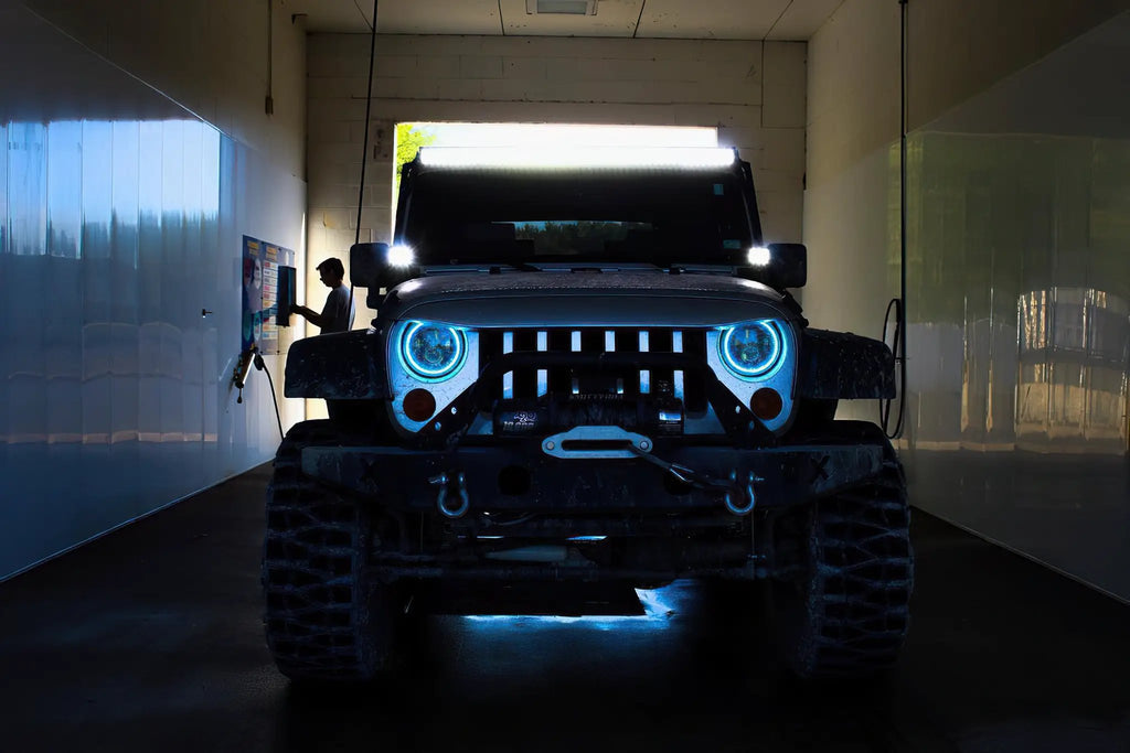 7" High Powered LED Headlights - Black Bezel - Dynamic ColorSHIFT by Oracle Lighting