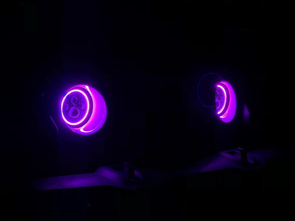 7" High Powered LED Headlights - Black Bezel - Dynamic ColorSHIFT by Oracle Lighting