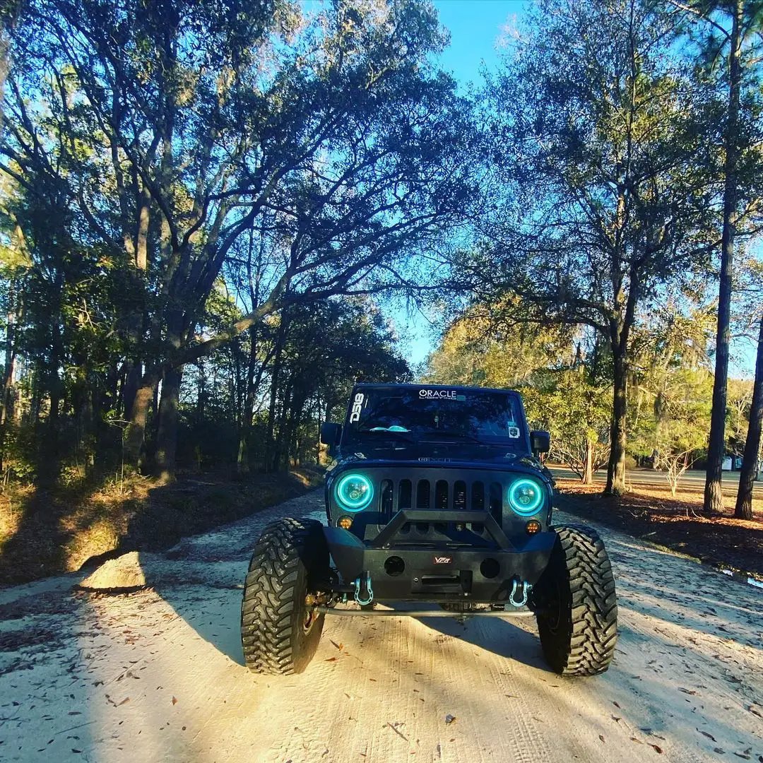 7" High Powered LED Headlights - Black Bezel - Dynamic ColorSHIFT by Oracle Lighting