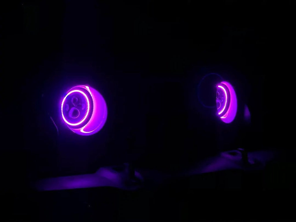 7" High Powered LED Headlights - Black Bezel - Dynamic ColorSHIFT by Oracle Lighting