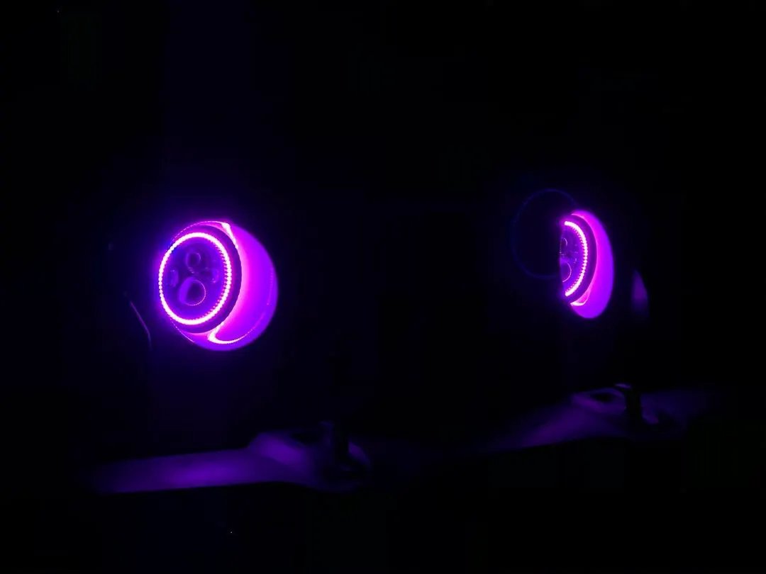 7" High Powered LED Headlights - Black Bezel - Dynamic ColorSHIFT by Oracle Lighting