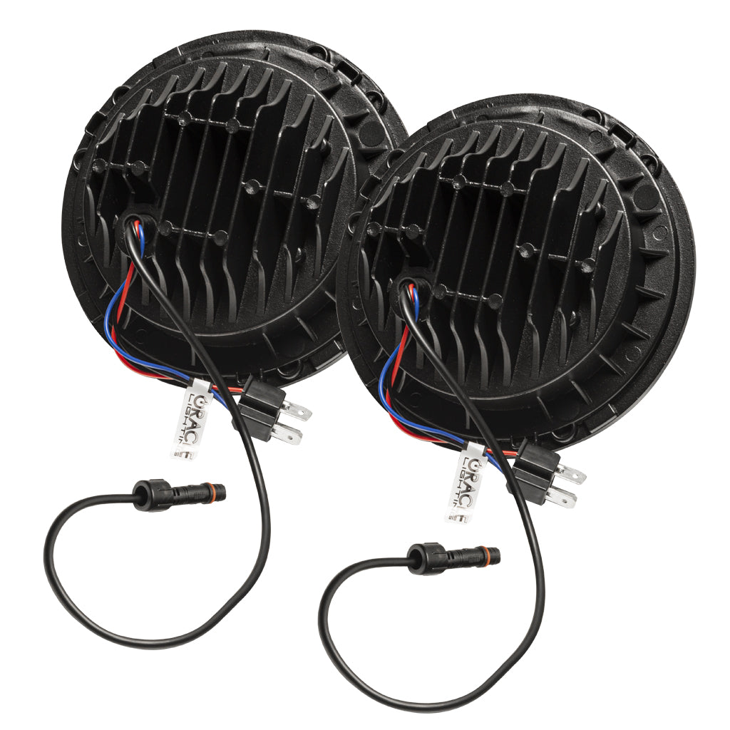 Jeep Wrangler JL/Gladiator JT 7in. High Powered LED Headlights (Pair) by Oracle Lighting
