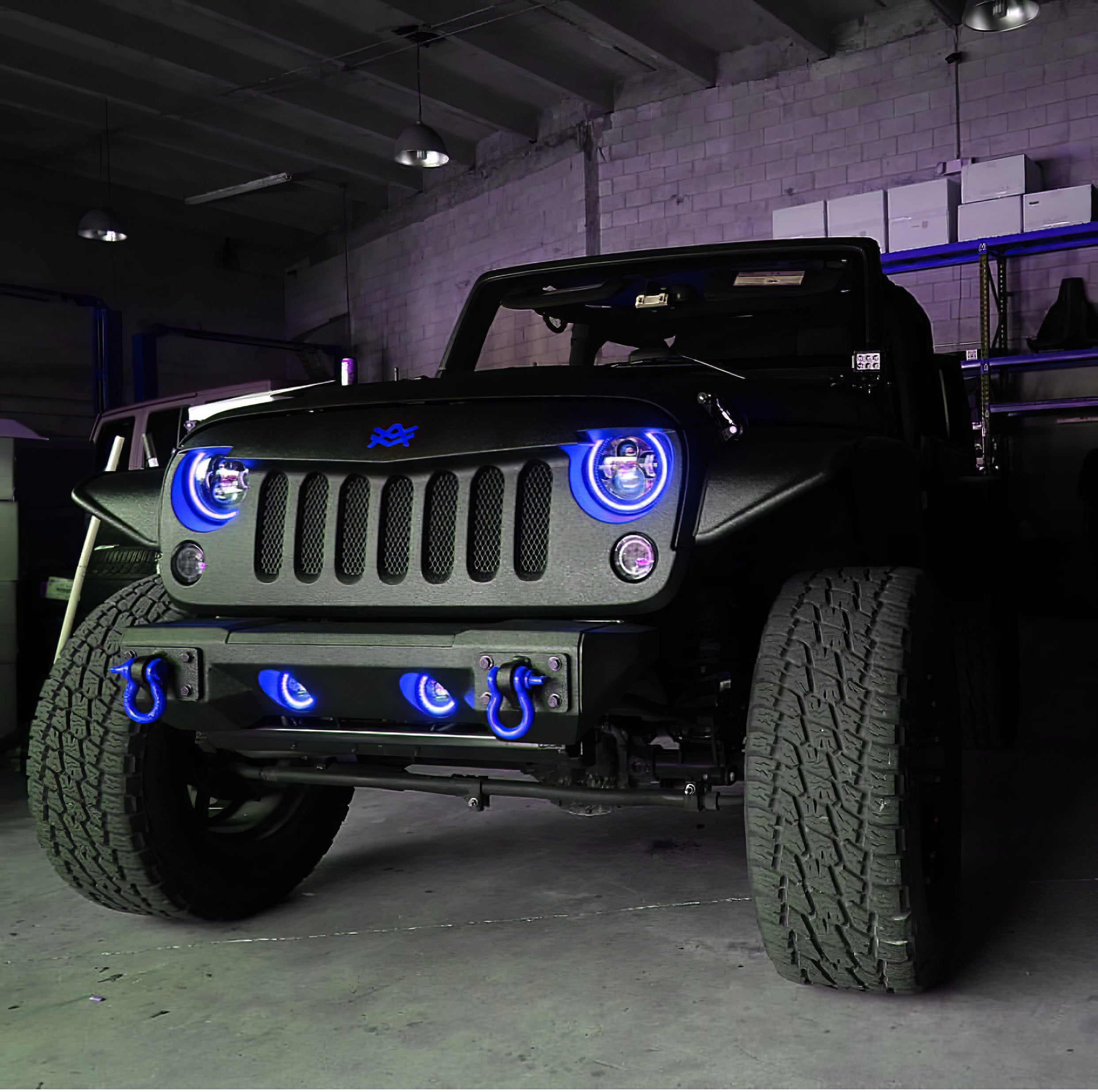 7" High Powered LED Headlights - Black Bezel - Dynamic ColorSHIFT by Oracle Lighting
