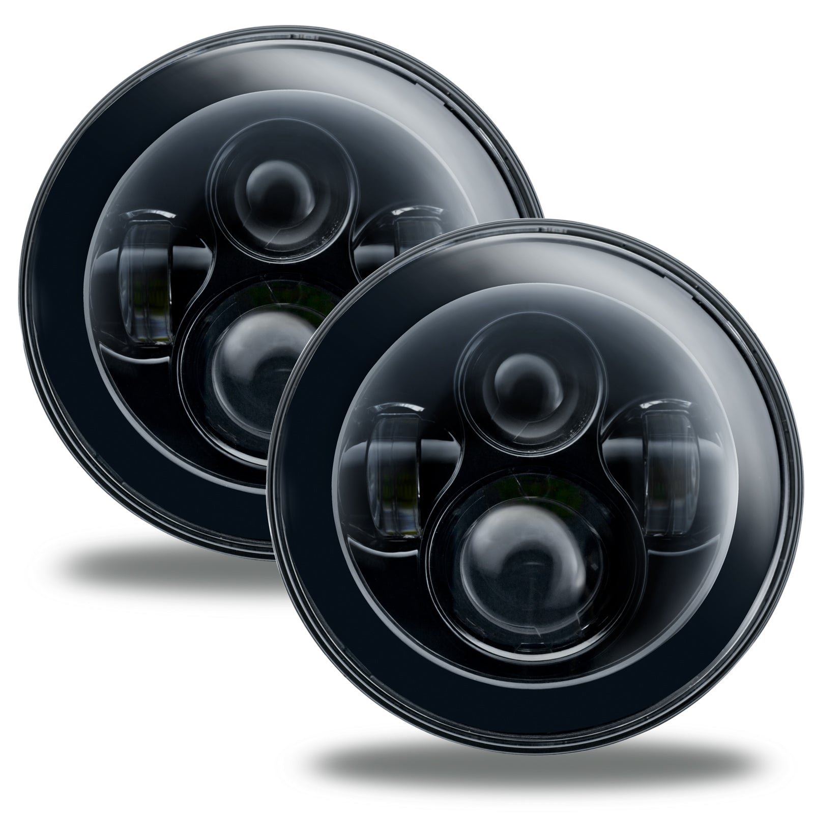 ORACLE Lighting 7" High Powered LED Headlights - NO HALO - Black Bezel by Oracle Lighting