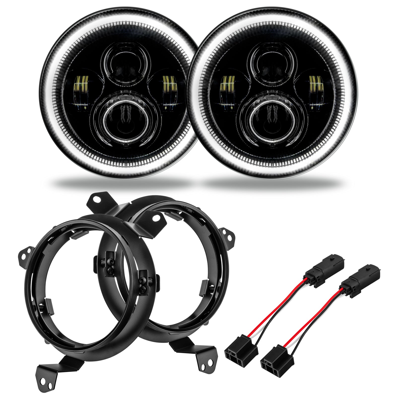Jeep Wrangler JL/Gladiator JT 7in. High Powered LED Headlights (Pair) by Oracle Lighting