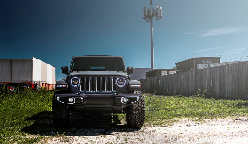 Jeep Wrangler JL/Gladiator JT 7in. High Powered LED Headlights (Pair) by Oracle Lighting