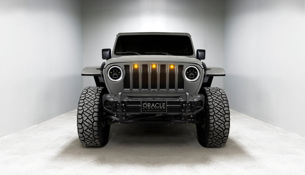 Jeep Wrangler JL/Gladiator JT 7in. High Powered LED Headlights (Pair) by Oracle Lighting