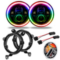 7 in. High Powered LED Headlights, ColorSHIFT, Pair by Oracle Lighting