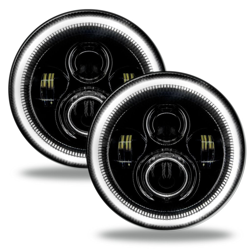 Jeep Wrangler JL/Gladiator JT 7in. High Powered LED Headlights (Pair) by Oracle Lighting
