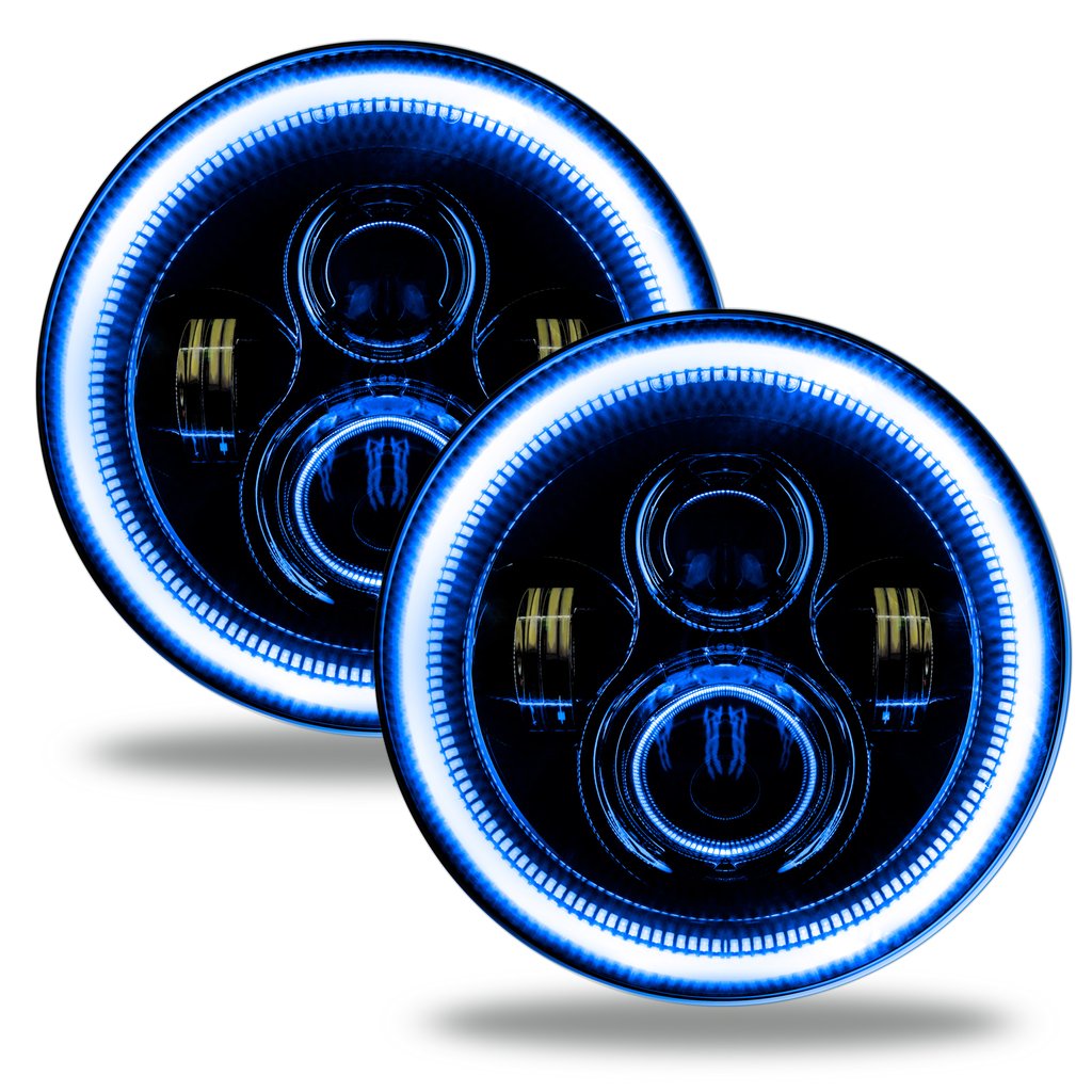 Jeep Wrangler JL/Gladiator JT 7in. High Powered LED Headlights (Pair) by Oracle Lighting