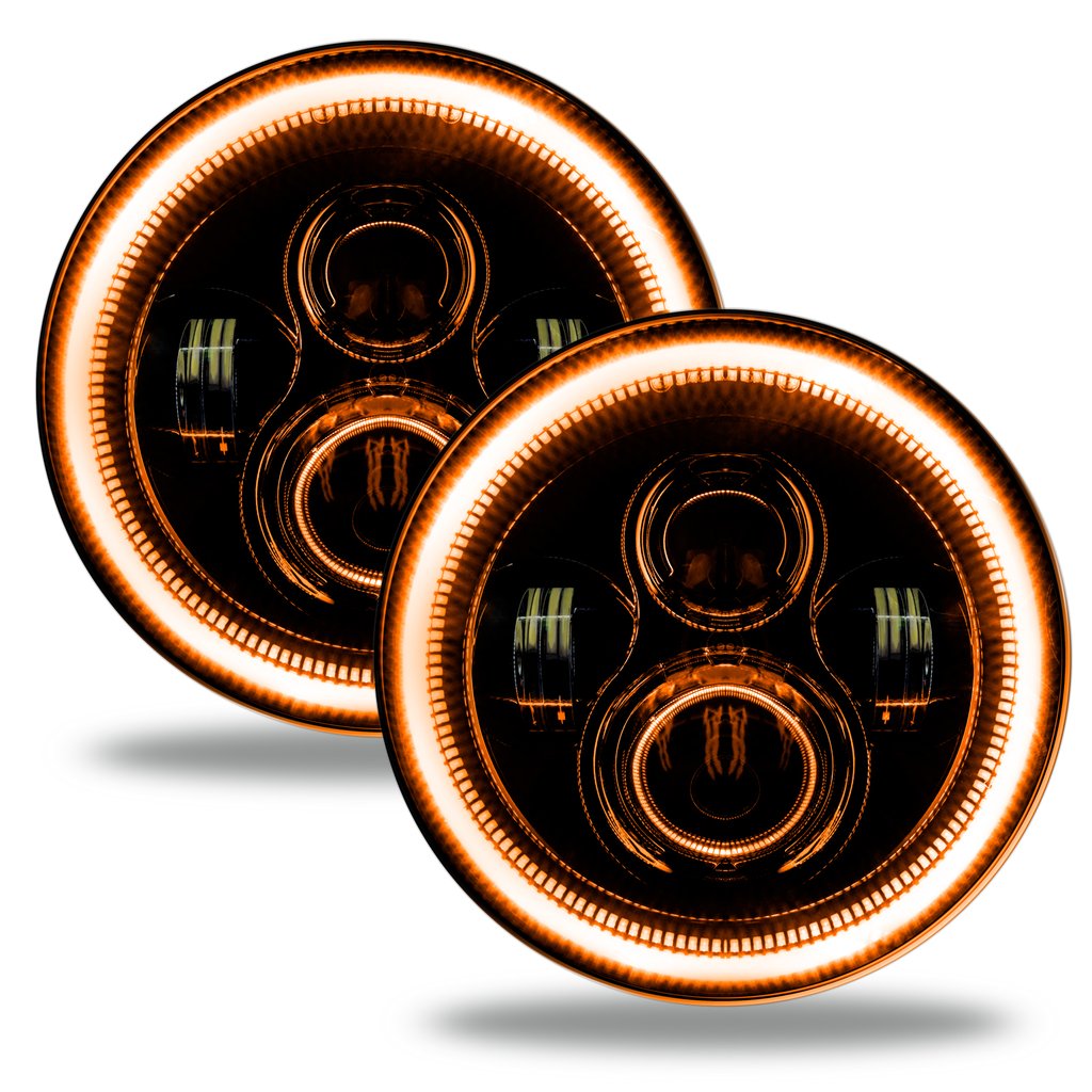 Jeep Wrangler JL/Gladiator JT 7in. High Powered LED Headlights (Pair) by Oracle Lighting