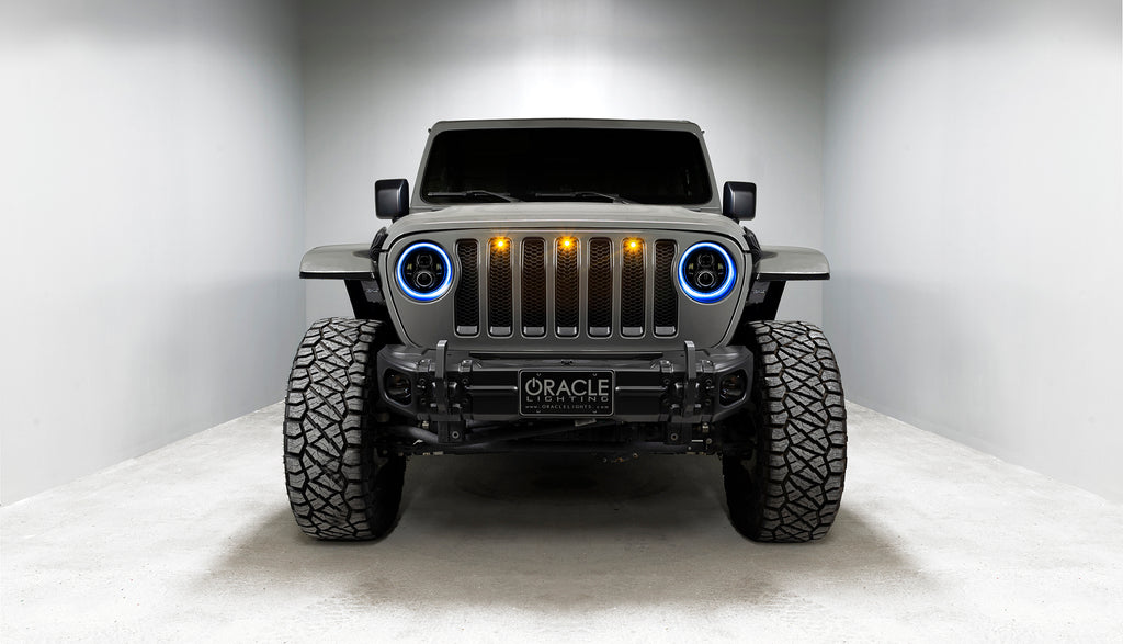 Jeep Wrangler JL/Gladiator JT 7in. High Powered LED Headlights (Pair) by Oracle Lighting