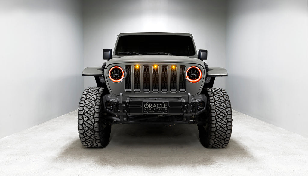 Jeep Wrangler JL/Gladiator JT 7in. High Powered LED Headlights (Pair) by Oracle Lighting