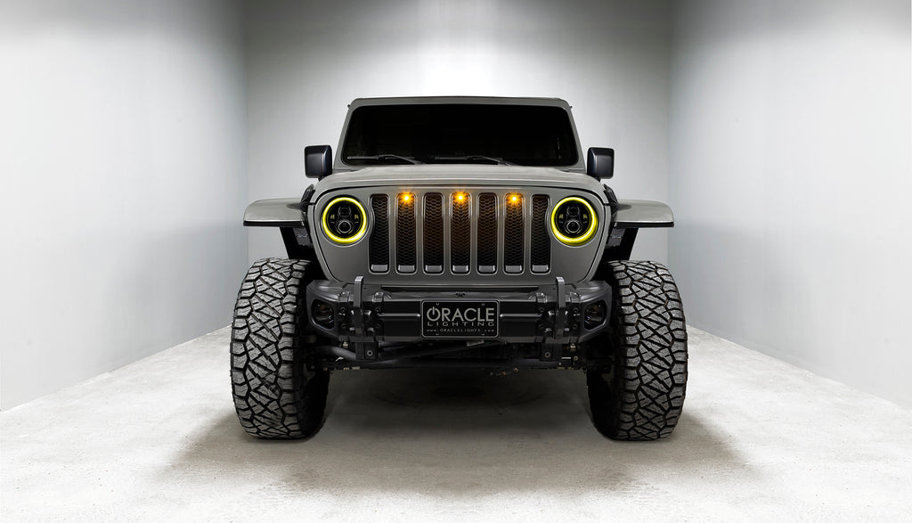 Jeep Wrangler JL/Gladiator JT 7in. High Powered LED Headlights (Pair) by Oracle Lighting