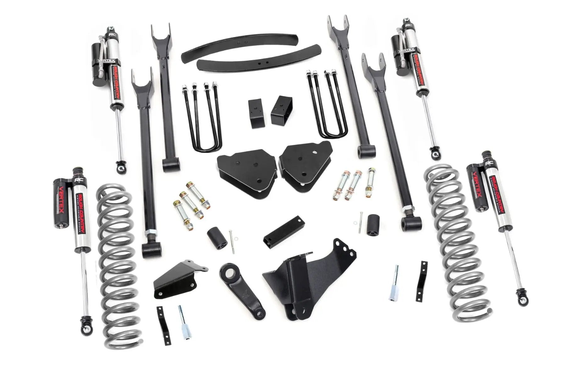 6 Inch Lift Kit | Gas | 4 Link | OVLD | Vertex | Ford F-250/F-350 Super Duty (05-07) by Rough Country