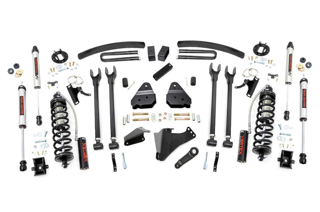 6 Inch Lift Kit | Gas | 4 Link | No OVLDS | C/O V2 | Ford F-250/F-350 Super Duty (05-07) by Rough Country