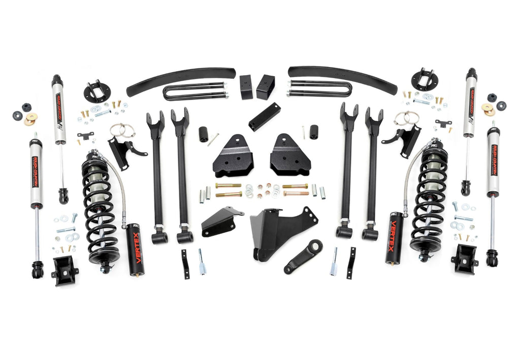 6 Inch Lift Kit | Gas | 4 Link | No OVLDS | C/O V2 | Ford F-250/F-350 Super Duty (05-07) by Rough Country