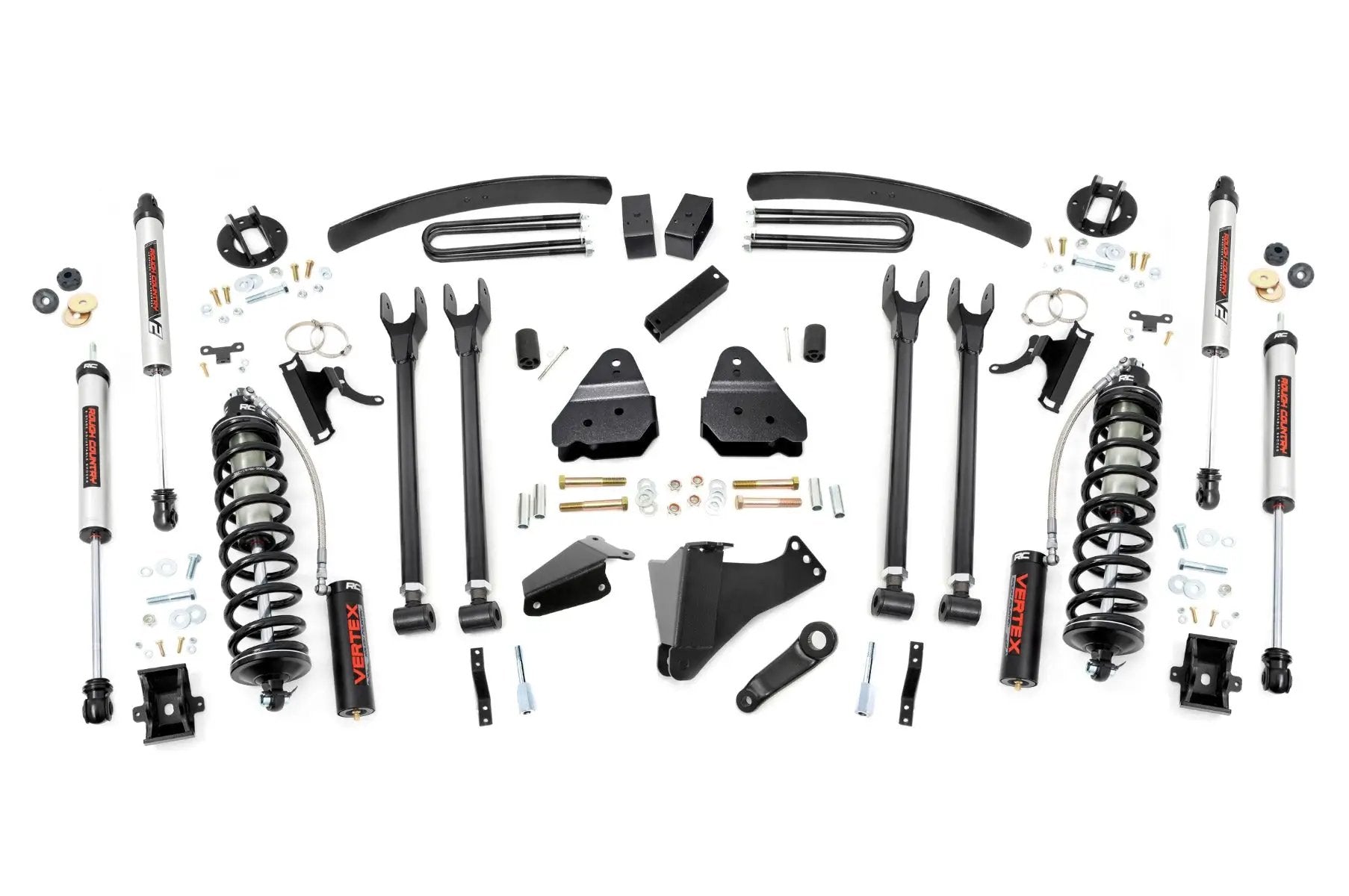 6 Inch Lift Kit | Gas | 4 Link | No OVLDS | C/O V2 | Ford F-250/F-350 Super Duty (05-07) by Rough Country