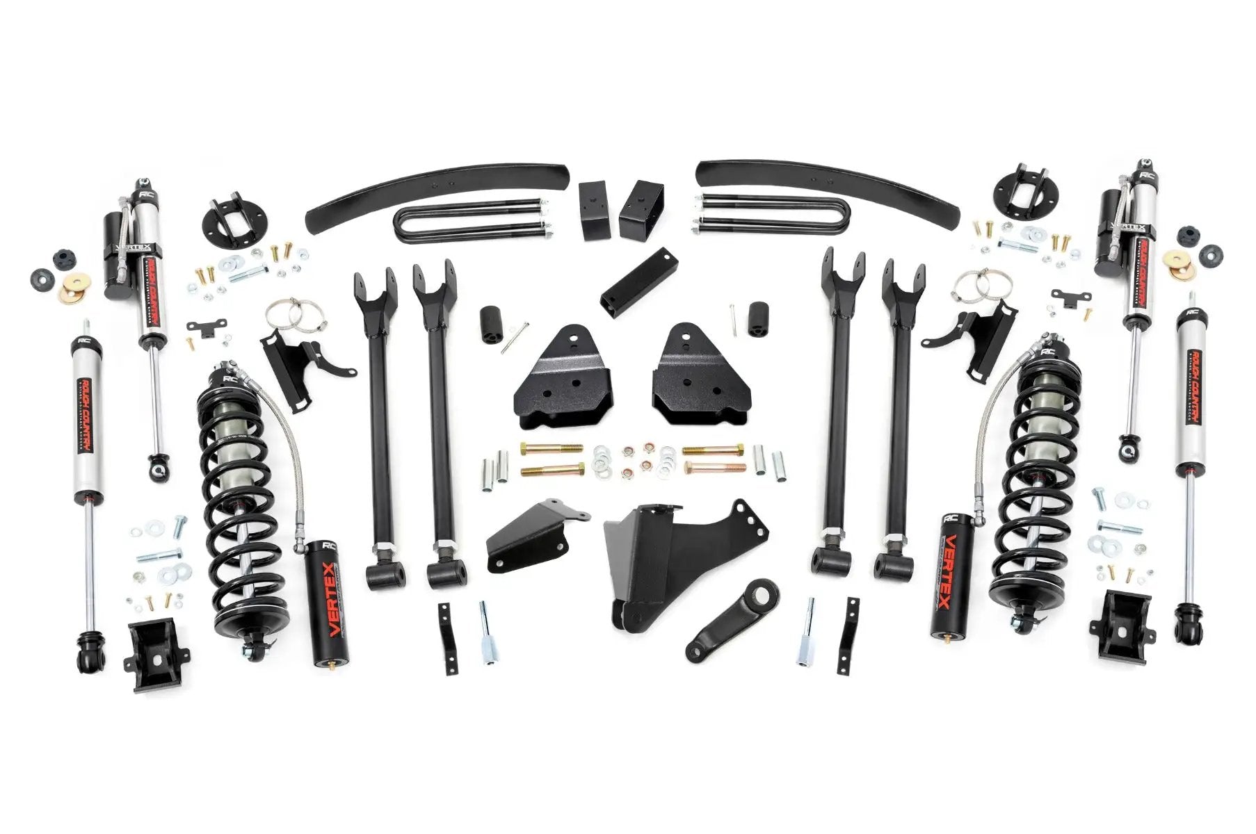 6 Inch Lift Kit | Gas | 4 Link | OVLD | C/O Vertex | Ford F-250/F-350 Super Duty (05-07) by Rough Country