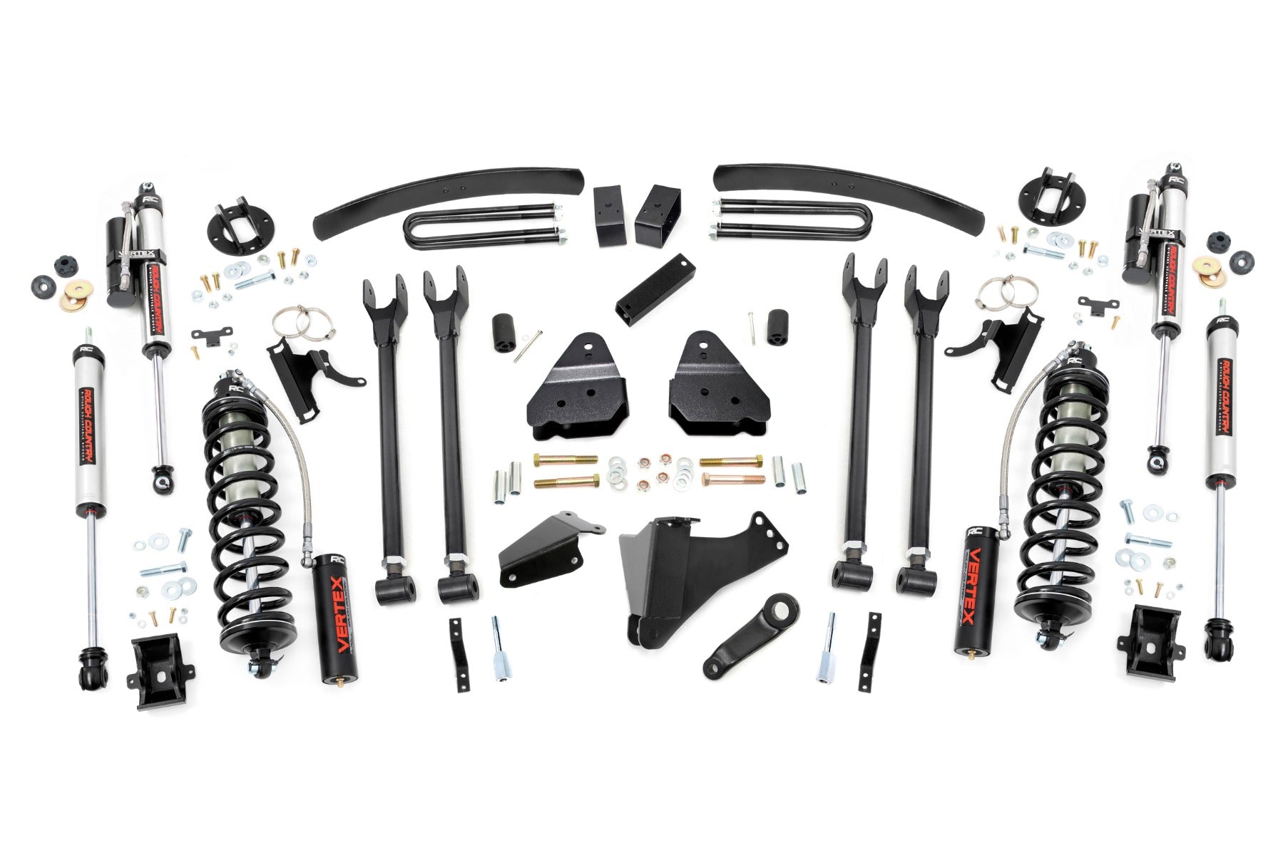 6 Inch Lift Kit | Gas | 4 Link | OVLD | C/O Vertex | Ford F-250/F-350 Super Duty (05-07) by Rough Country