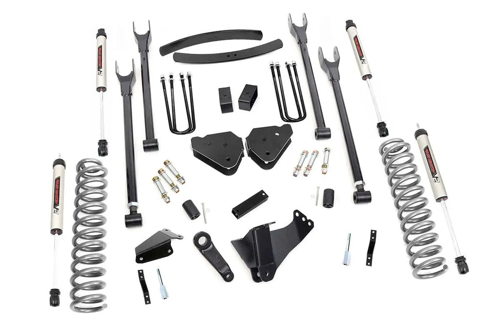 6 Inch Lift Kit | Diesel | 4 Link | OVLDS | V2 | Ford F-250/F-350 Super Duty (05-07) by Rough Country