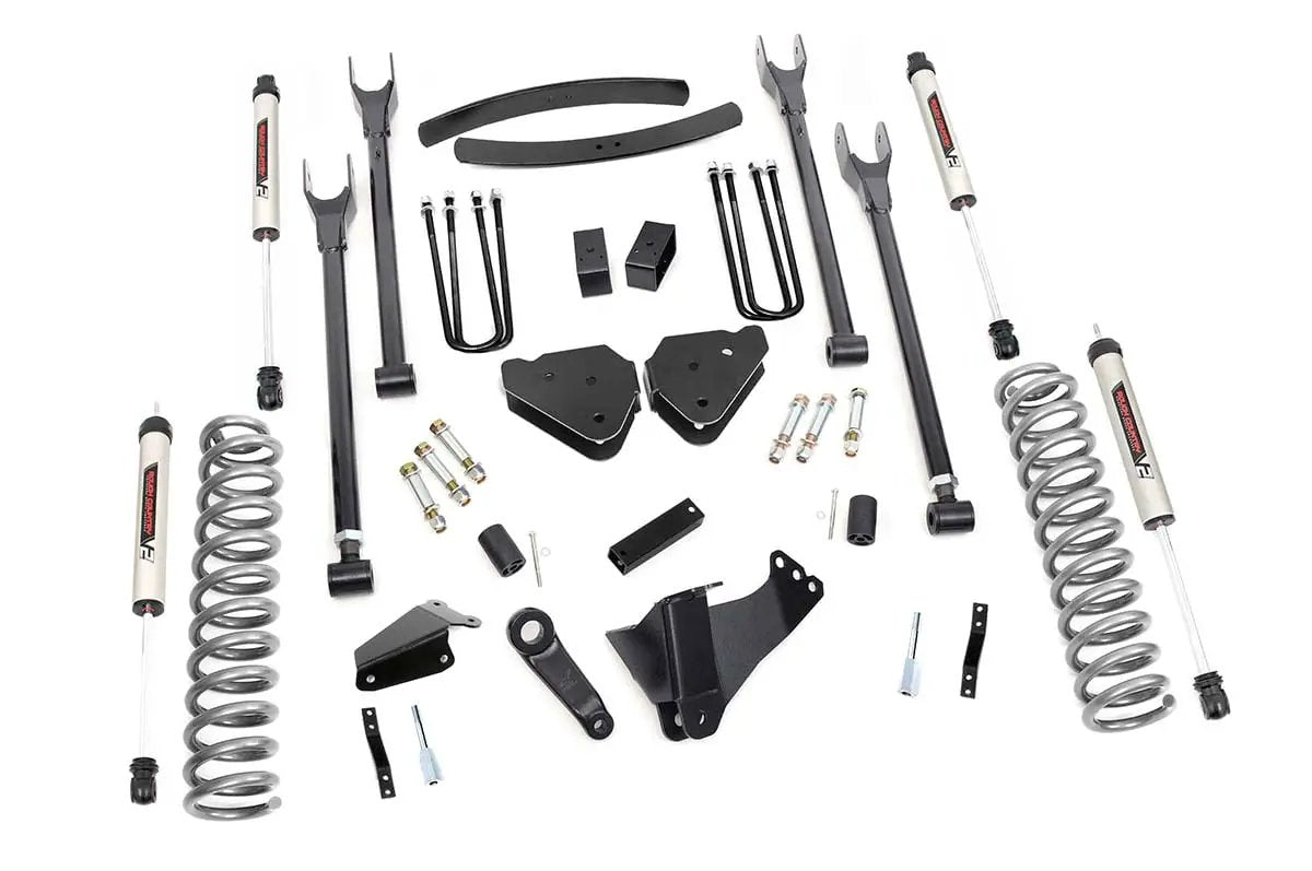 6 Inch Lift Kit | Diesel | 4 Link | No OVLDS | V2 | Ford F-250/F-350 Super Duty (05-07) by Rough Country