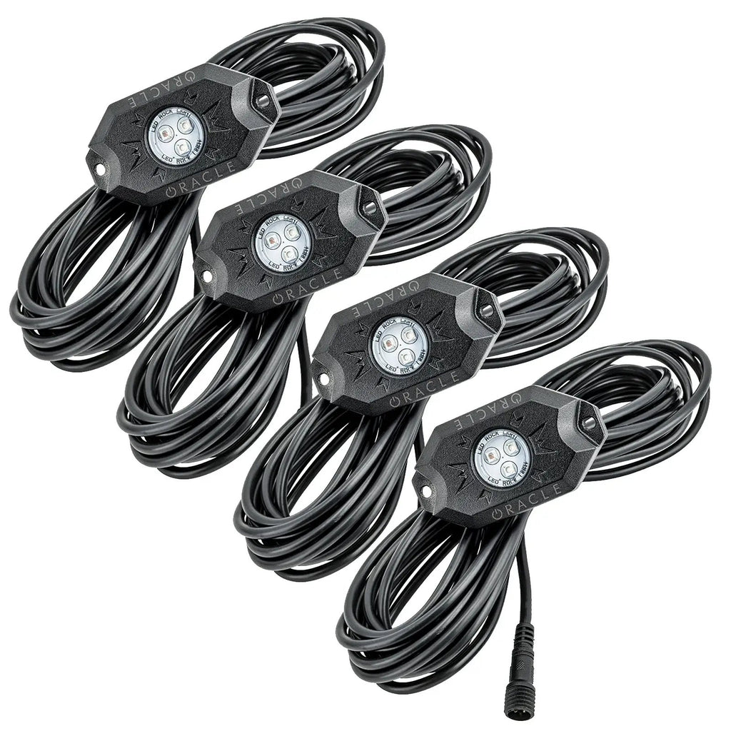 Bluetooth + RF ColorSHIFT Underbody Wheel Well Rock Light Kit - 4 PCS by Oracle Lighting