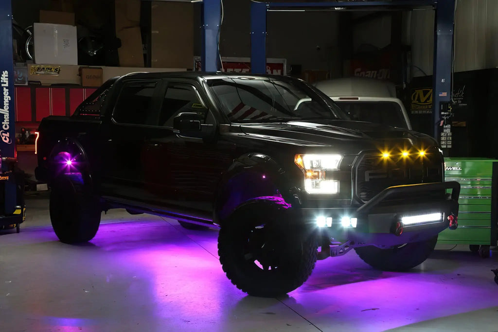 Bluetooth + RF ColorSHIFT Underbody Wheel Well Rock Light Kit - 4 PCS by Oracle Lighting