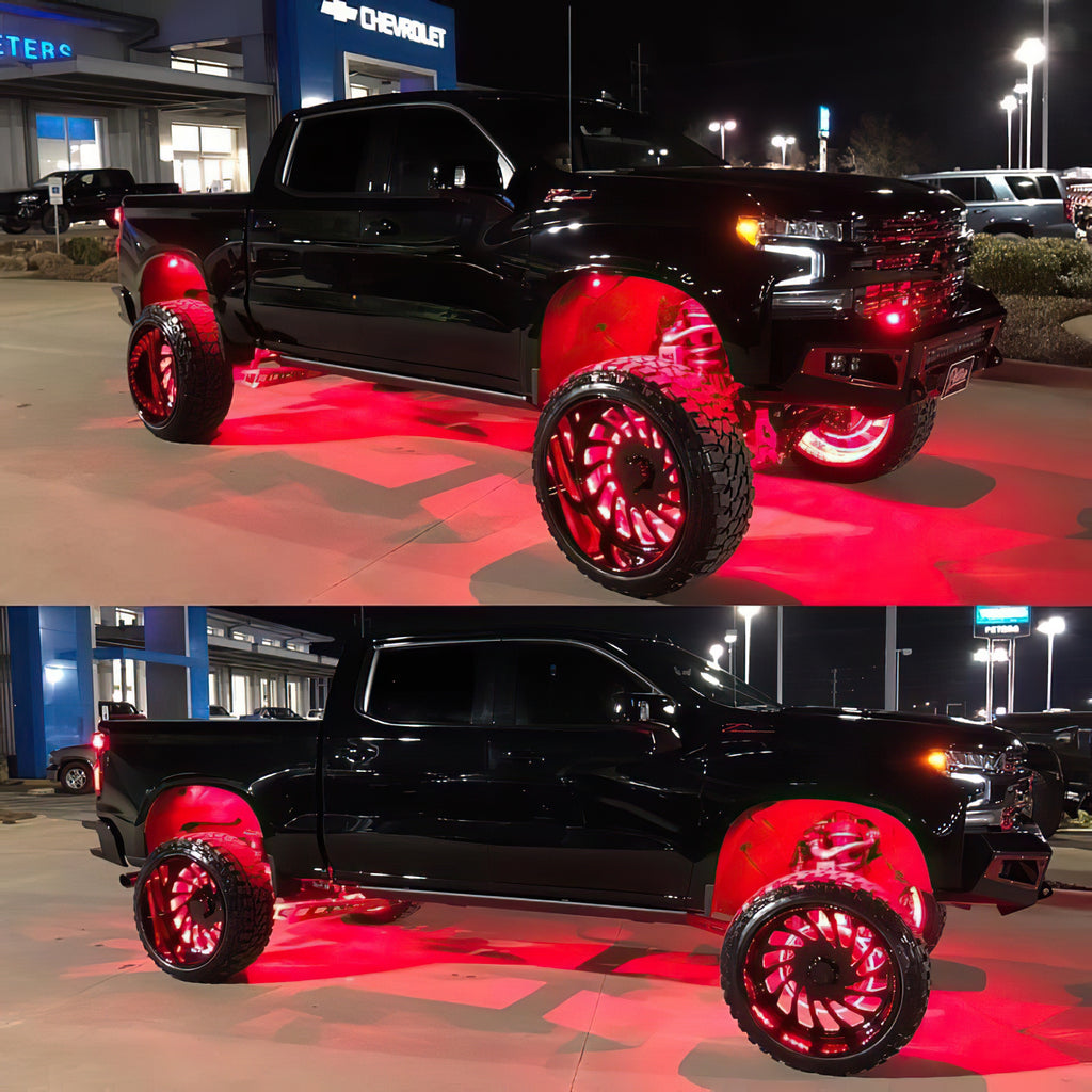 Bluetooth + RF ColorSHIFT Underbody Wheel Well Rock Light Kit - 4 PCS by Oracle Lighting