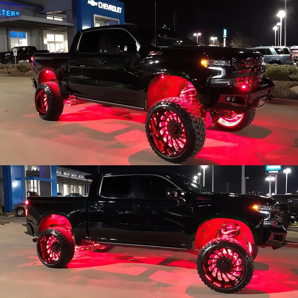 Bluetooth + RF ColorSHIFT Underbody Wheel Well Rock Light Kit - 4 PCS by Oracle Lighting