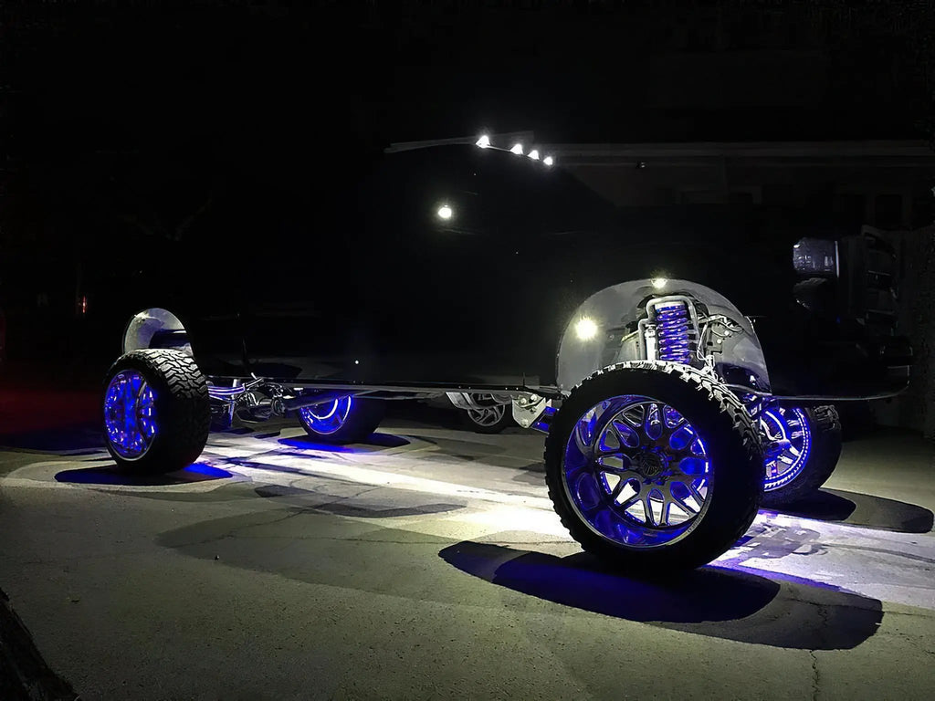 Bluetooth + RF ColorSHIFT Underbody Wheel Well Rock Light Kit - 4 PCS by Oracle Lighting