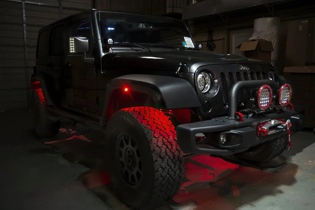 Bluetooth + RF ColorSHIFT Underbody Wheel Well Rock Light Kit - 4 PCS by Oracle Lighting